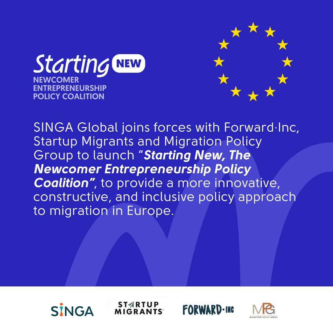 🚀🇪🇺 Today we're launching “Starting New, The Newcomer Entrepreneurship Policy Coalition” to support newcomer entrepreneurs in Europe. 🌏Because a new, positive outcome for migration in the EU is possible ! 📢 Stay updated : startingnew.eu #StartingNew