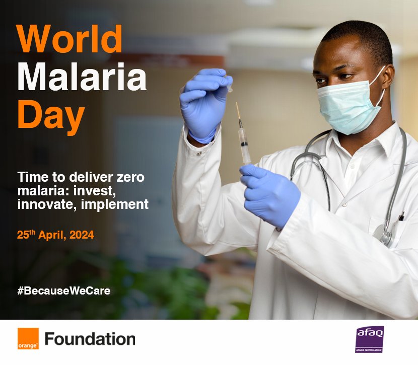 It's World Malaria Day, and it's also time to deliver zero malaria.

Let's invest, innovate, and implement together.

#orangesl #malaria #worldmalariaday #BecauseWeCare