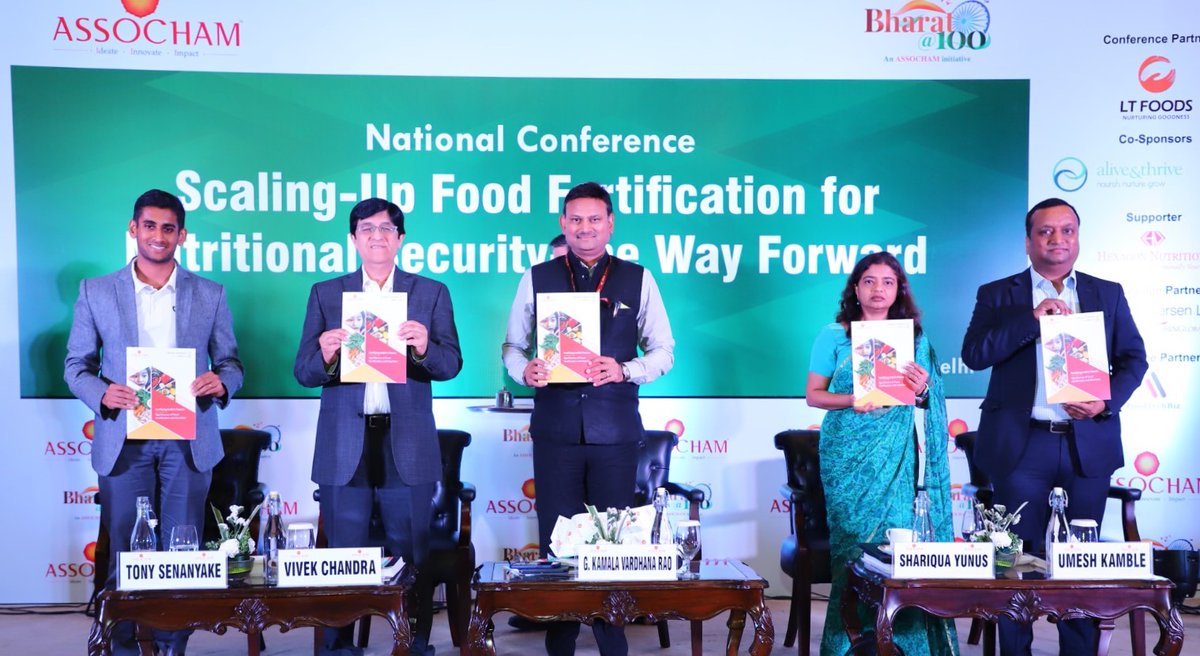 An insightful knowledge report on Fortifying India’s Future: Significance of Food Fortification and #Nutrition,’ a collaborative effort between #ASSOCHAM and Nangia Andersen LLP was unveiled during the #NationalConference on Scaling-Up Food Fortification for Nutritional Security-