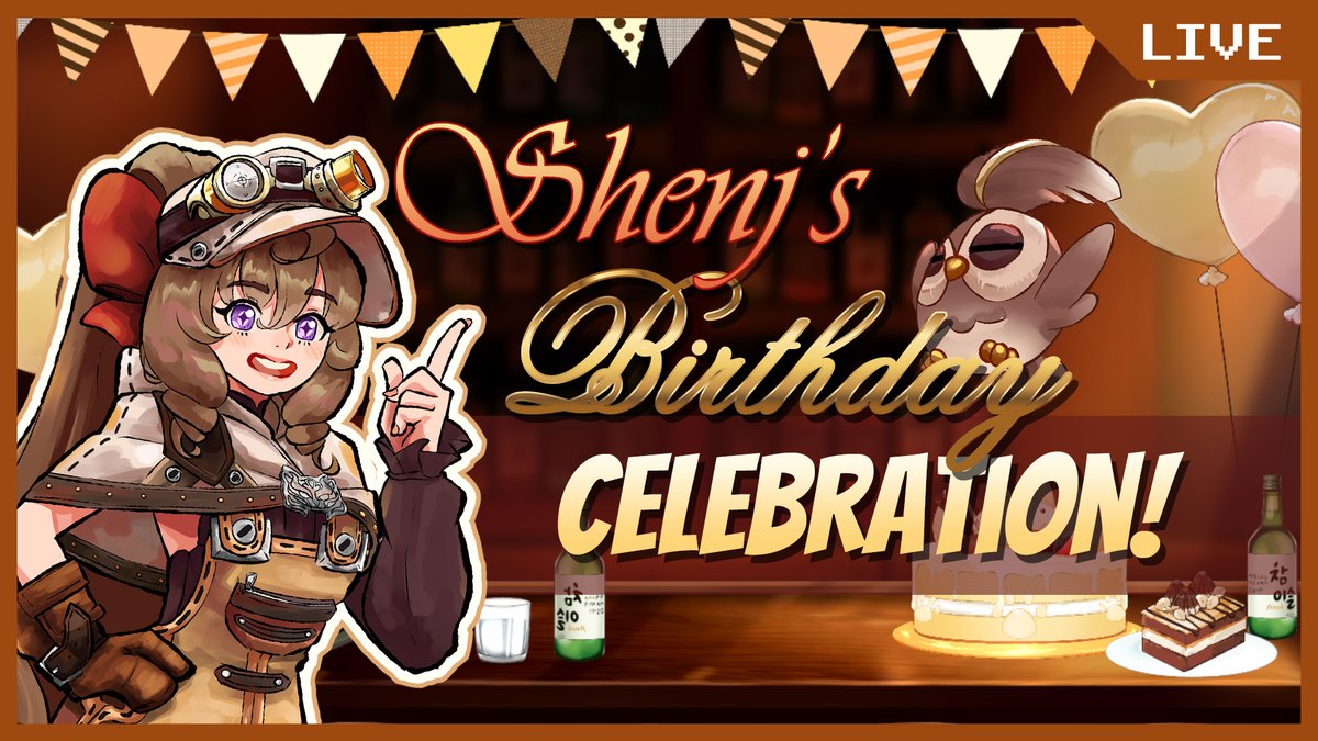 shenj25's tweet photo. 🦉SUBATHON Day 8

I will be celebrating my Birthday tonight! Will do KARAOKE, Drinking &amp; Smash, Marry, Kill &amp; will read your Birthday Messages on stream! 💛

If u have wholesome birthday messages for me u can send them here: https://t.co/ZiKw0EIJXQ

#ShenjLIVE #PHvtuber #Vtubers https://t.co/KKYUvvWvBO