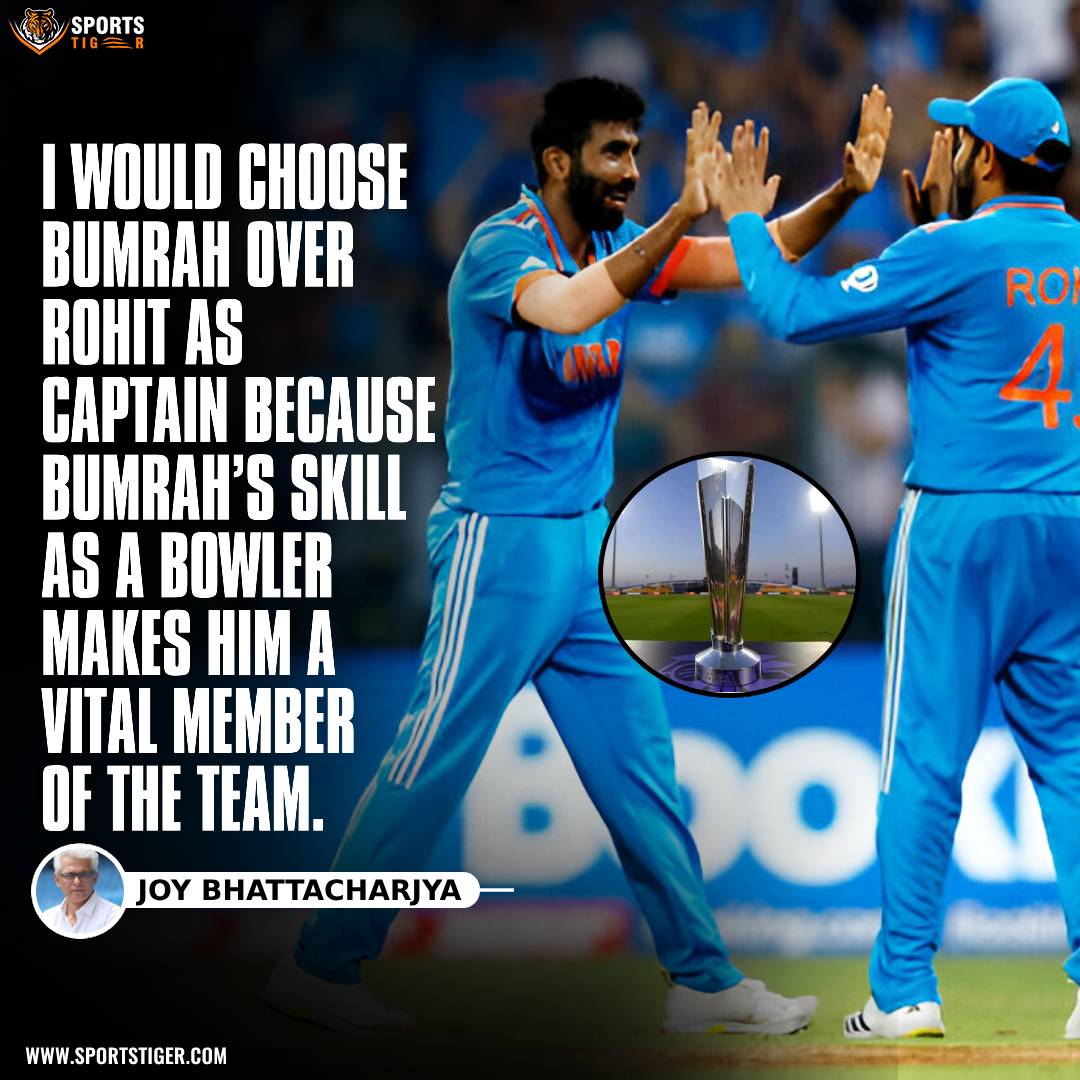 Joy Bhattacharjya criticizes Rohit Sharma's choice for captaincy in the ICC T20 World Cup 2024 #T20WorldCup2024 #T20WorldCup #JaspritBumrah #RohitSharma𓃵