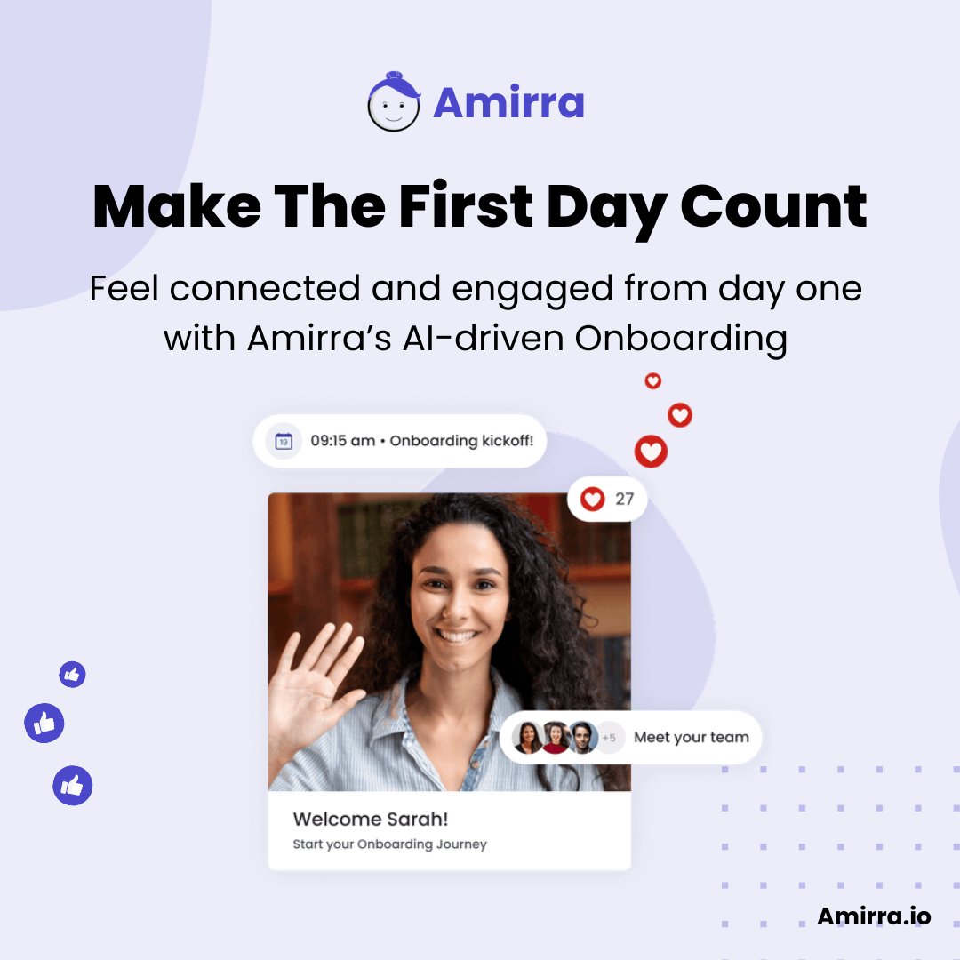 🚀 Transform Onboarding with Amirra!
Ready to build a workplace that celebrates growth and teamwork? Redefine onboarding with us and make every workday outstanding! 😊👩‍💻
#EmployeeOnboarding #HRInnovation #OnboardingSuccess #HRLeaders #WorkplaceCulture #EmployeeExperience