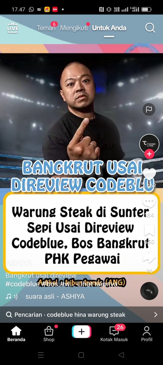 Warung steak sepi sehabis direview codeblu, Pemilik stres, pegawai di PHK. Kalo bikin konten biar viral tapi merugikan orang lain pantesnya dibilang apa?😤