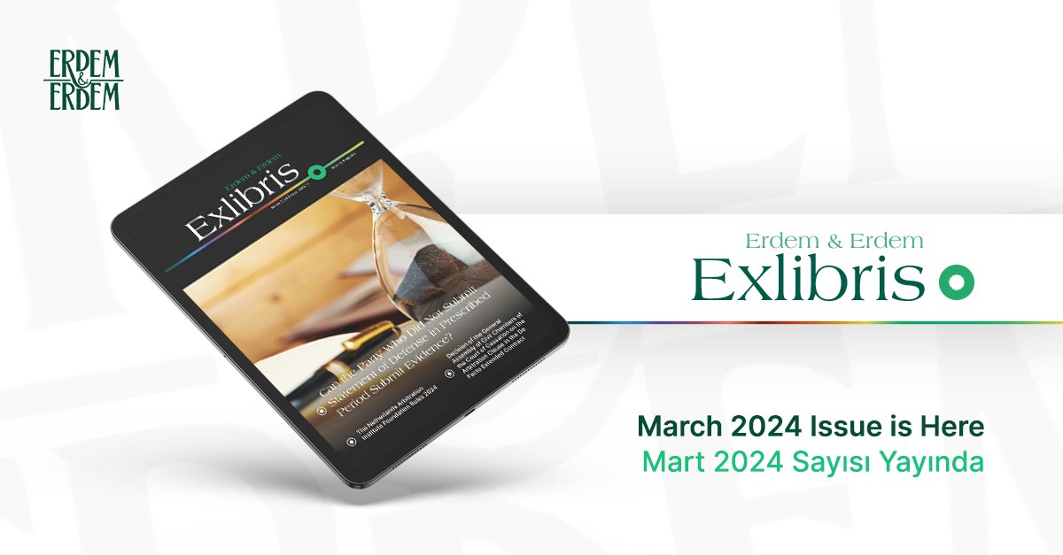 We are excited to share the March issue of Exlibris magazine with you.

📗 You can access the March 2024 issue of Erdem & Erdem Exlibris here: erdem-erdem.av.tr/book/dergi/exl…
-------
📗 Erdem & Erdem Exlibris'in Mart 2024 sayısına buradan ulaşabilirsiniz: erdem-erdem.av.tr/book/dergi/exl…