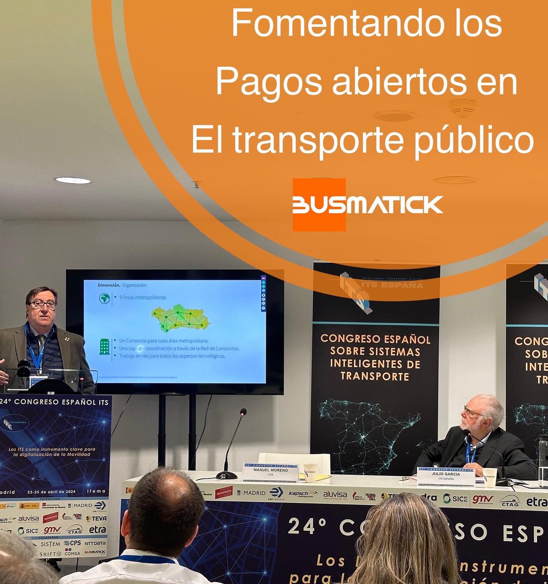BusmatickGroup's tweet photo. Busmatick es colaborador oficial del 24º congreso español ITS CEITS

Del 23 al 25 de abril Busmatick pudo colaborar en el XXIV CEITS en el que se fomentan los Sistemas inteligentes de transporte como instrumento clave para la digitalización de la movilidad
#ITSES2024 #busmatick https://t.co/CPlDsNtpdw