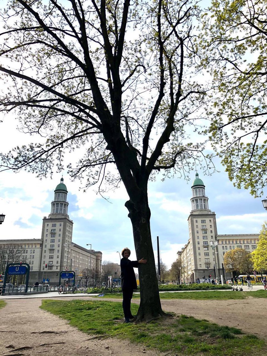 Zum #TagdesBaumes können wir heute alle mal einen Baum unserer Wahl umarmen. Gerade in Berlin und im dicht besiedelten #Friedrichshain freuen wir uns über jeden 🌳
