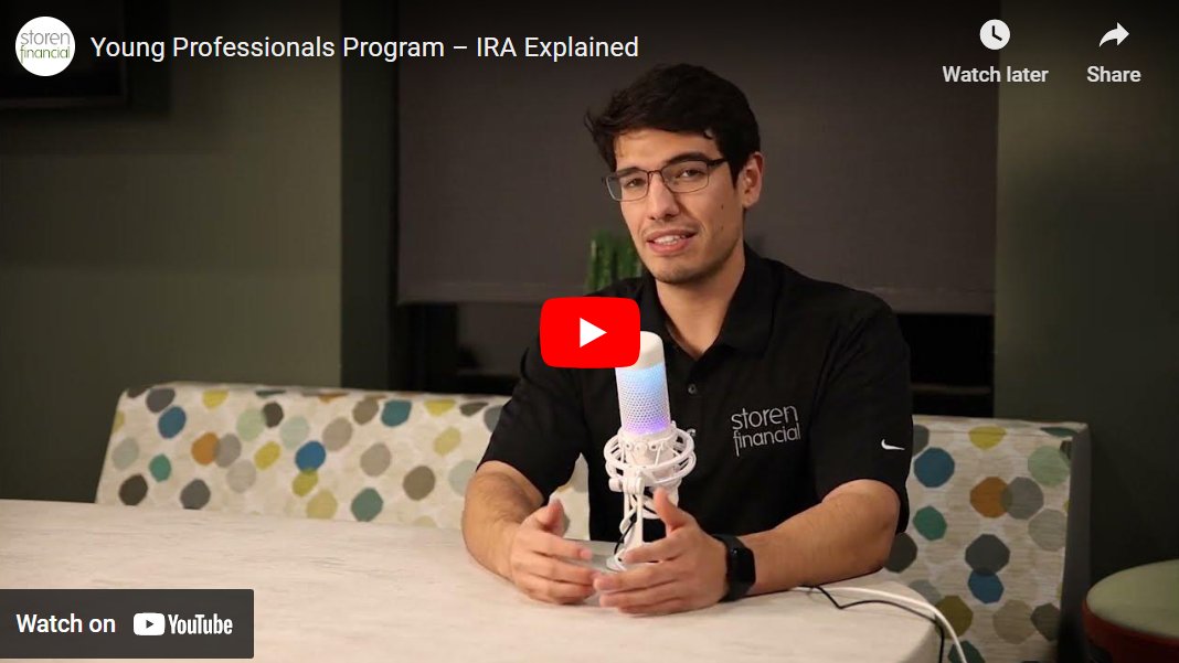 NEW VIDEO! What is an IRA? Join as Financial Assistant, Joseph Cavazos, sits down to explain IRAs and discuss the financial milestones that young professionals in their 20s to 30s often face.

Watch here: 
storenfinancial.com/video-young-pr… 

#FinancialPlanning #YoungProfessionals #401k
