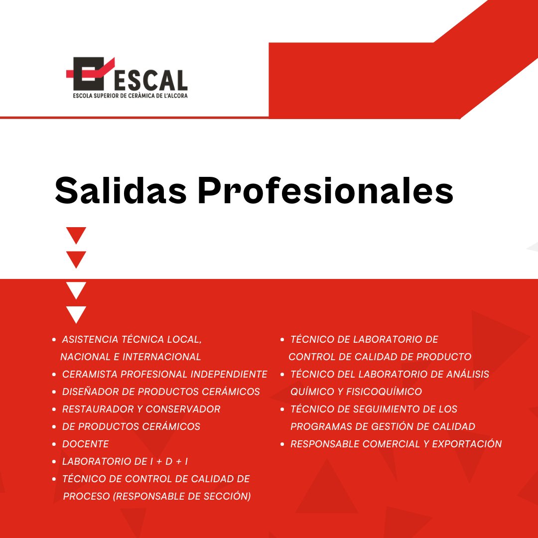 El grado de Artes Plásticas Especialidad Cerámica en ESCAL es mucho más de lo que crees.  Consigue con ESCAL el futuro profesional que te mereces y que siempre has soñado.  ¿Quieres conocernos? ¡Apúntate a nuestras jornadas de puertas abiertas! escal.es/inscripcion-jo…