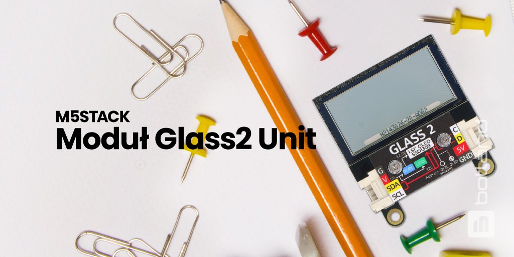 Botland_pl's tweet image. Odkryj Glass2 Unit!🚀 @M5Stack

📌botland.com.pl/moduly-unit-wy…

Moduł z transparentnym wyświetlaczem OLED 1,51&apos;&apos; i sterownikiem SSD1309 zapewnia ostry obraz na powierzchni 35,5x18 mm🌈

Dzięki 256-stopniowej kontroli jasności, ekran będzie wyraźny w każdych warunkach oświetleniowych✨