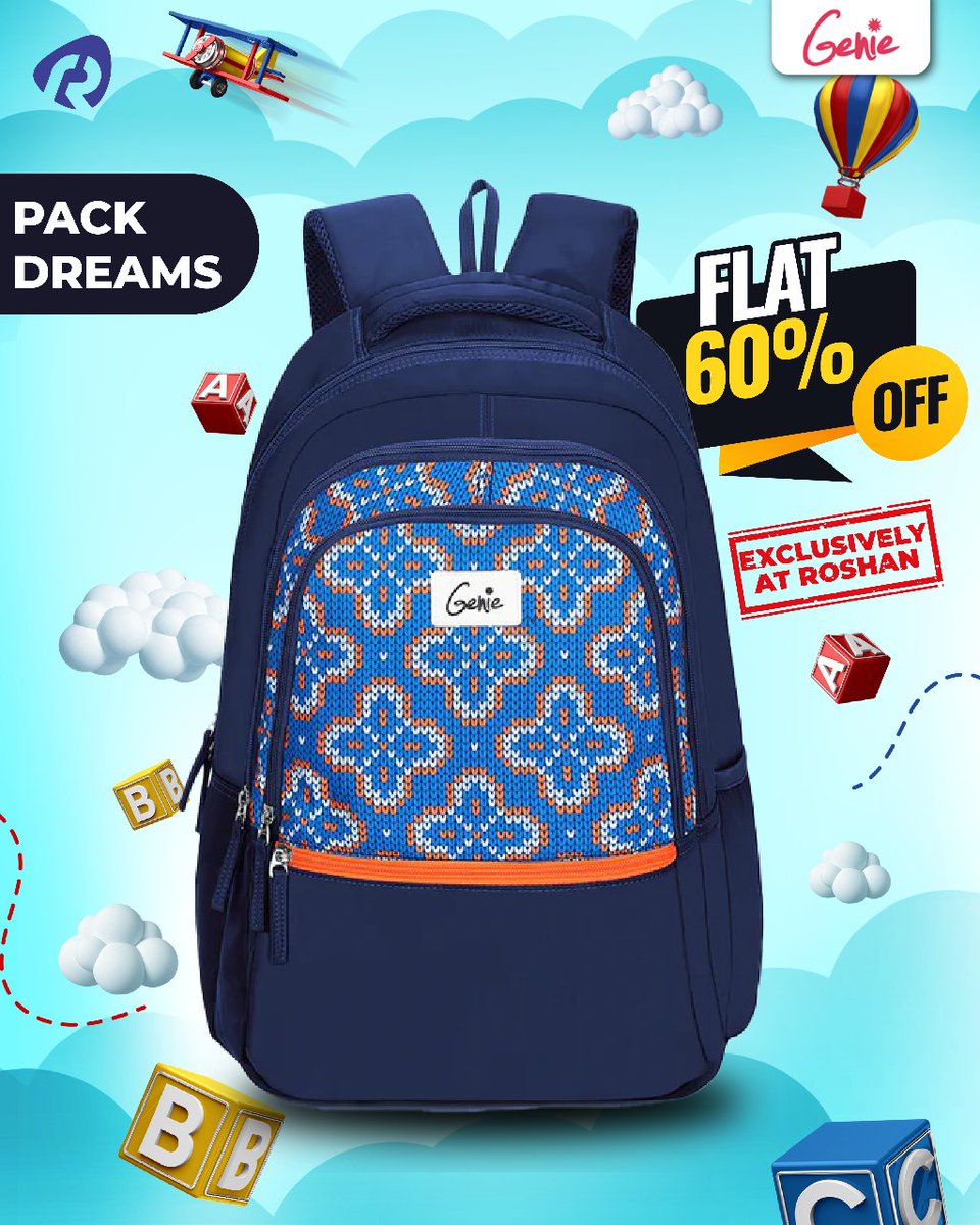 Get this dreamy #genie bag at an exciting discount!! ✨

#roshanbags #roshan #travelling #instatravel #travelbucketlist #traveltogether #travelmood #travelhack #bags #handbags #bagsofinstagram #bagsaddict #bagslovers #luggage #luggagebag #handluggage #shopping #onlineshopping