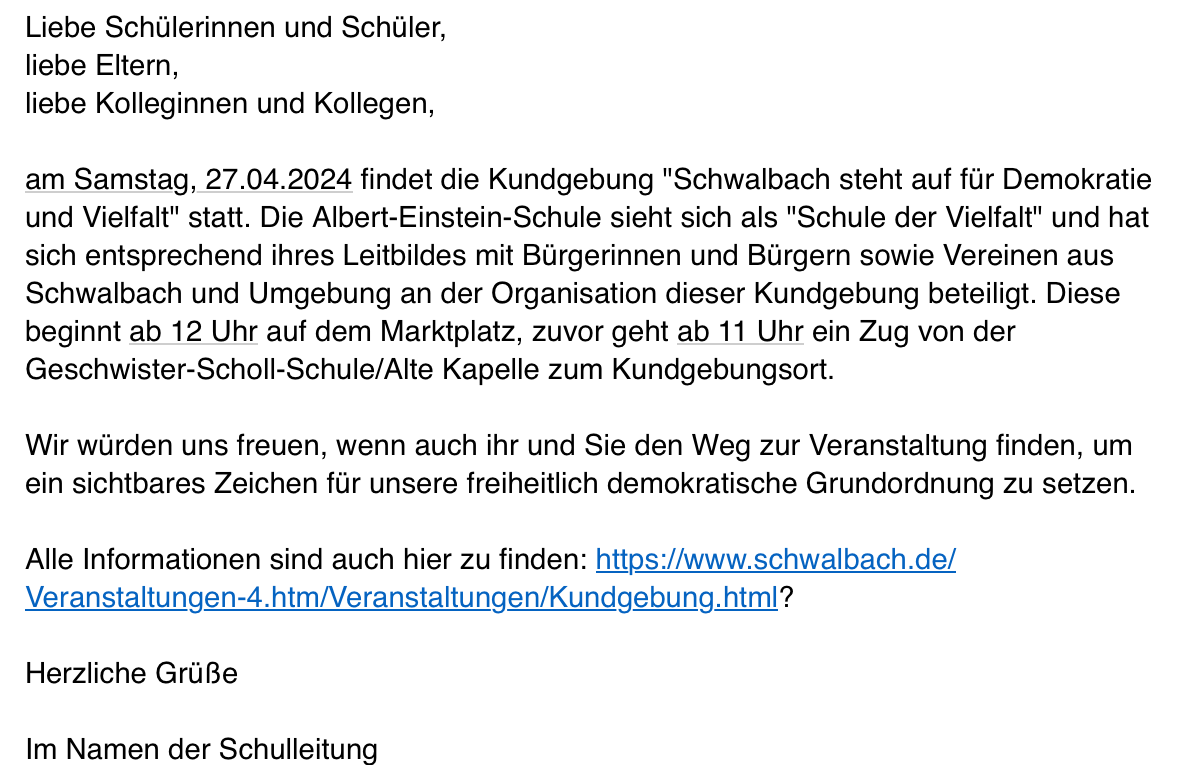 DieRoteLinie's tweet photo. #schwalbach
Wer nicht mitläuft wird Konsequenzen spüren? https://t.co/XR3ExTRs85