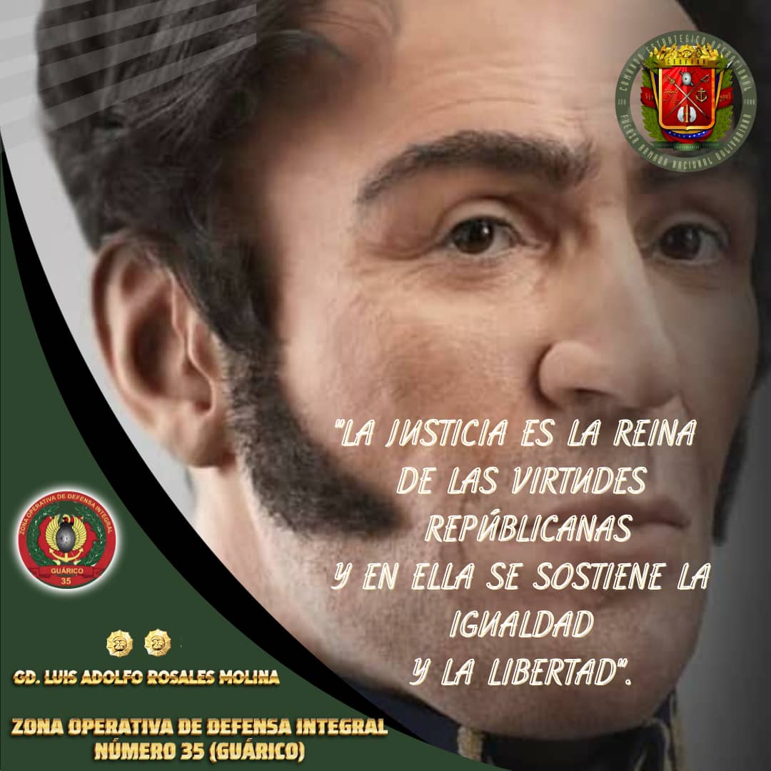 #25Abr||Pensamiento del Libertador y Padre de la Patria Grande GJ. Simón Bolívar. #CEOFANB
#IntegrarEsVencer