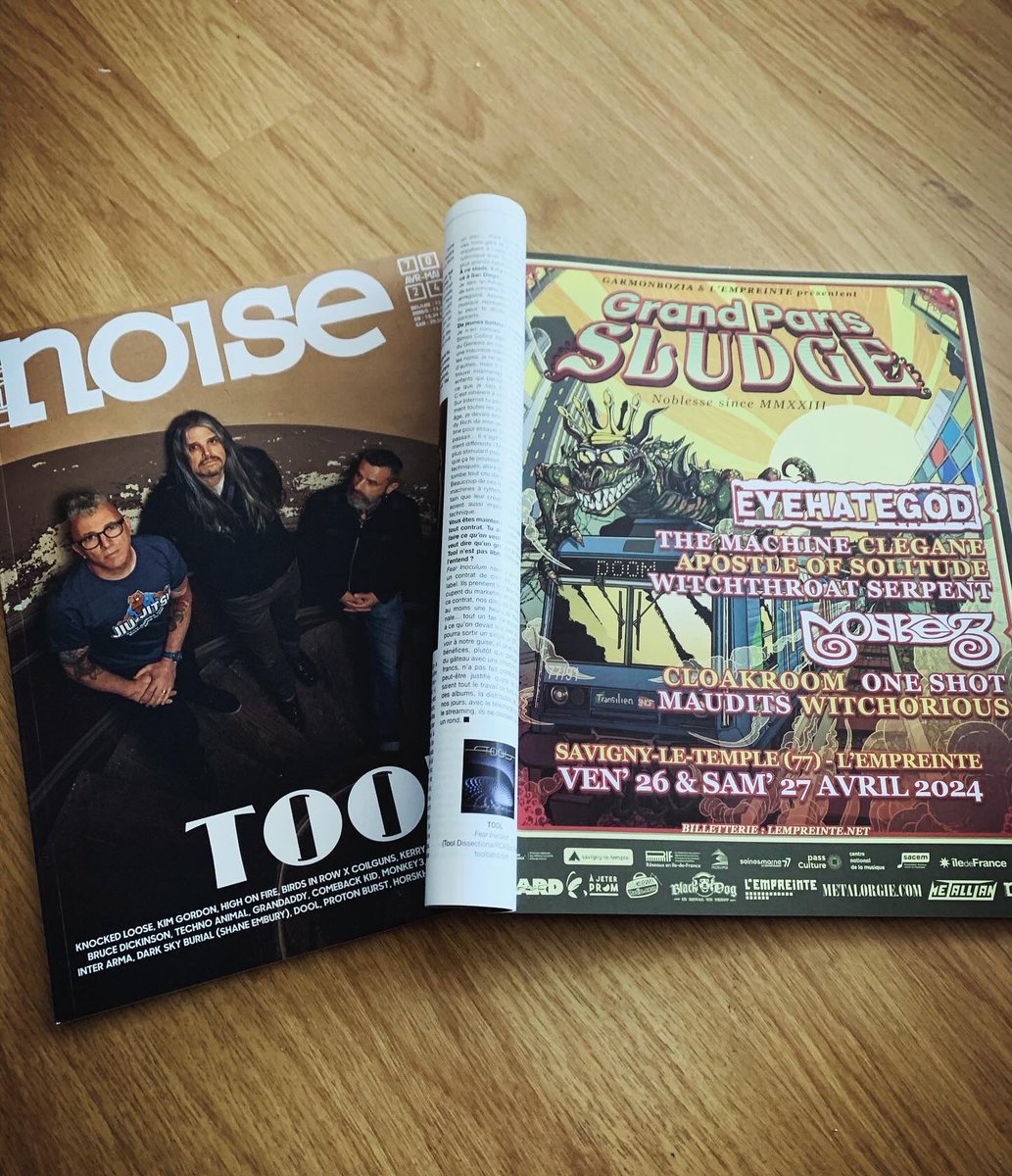 le Stagiaire du Métale (@stagiairemetal) on Twitter photo le <a href="/grandparisludge/">Grand Paris Sludge</a> , le festival des musiques nobles, à <a href="/lempreinte77/">L'Empreinte</a> ce week-end !
📅 ven’ : <a href="/EyehategodNola/">EyeHateGod</a> • Clegane • @themachine_nl • Apostle Of Solitude • Witchthroat Serpent
📅 sam’ : <a href="/Monkey3_/">Monkey3</a> • Cloakroom • Maudits • Witchorious & One Shot
👀 @_new_noise_ le <a href="/grandparisludge/">Grand Paris Sludge</a> , le festival des musiques nobles, à <a href="/lempreinte77/">L'Empreinte</a> ce week-end !
📅 ven’ : <a href="/EyehategodNola/">EyeHateGod</a> • Clegane • @themachine_nl • Apostle Of Solitude • Witchthroat Serpent
📅 sam’ : <a href="/Monkey3_/">Monkey3</a> • Cloakroom • Maudits • Witchorious & One Shot
👀 @_new_noise_