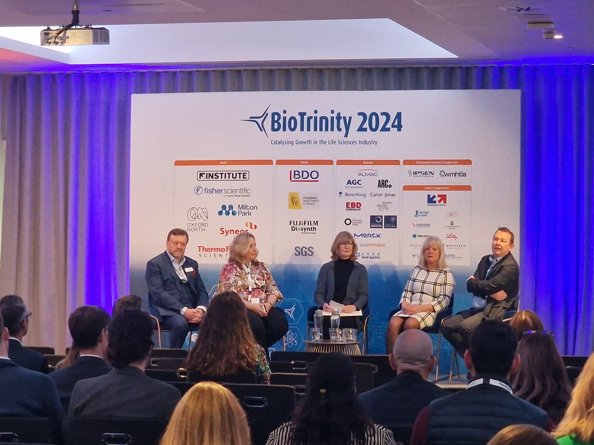ExonateUK's tweet image. It was a pleasure to be selected to take part in a panel discussion yesterday at #BioTrinity.

Alongside a renowned group of #lifescience leaders, Dr Catherine Beech provided insight into the dynamic landscape of leadership within an early-stage life science company.
