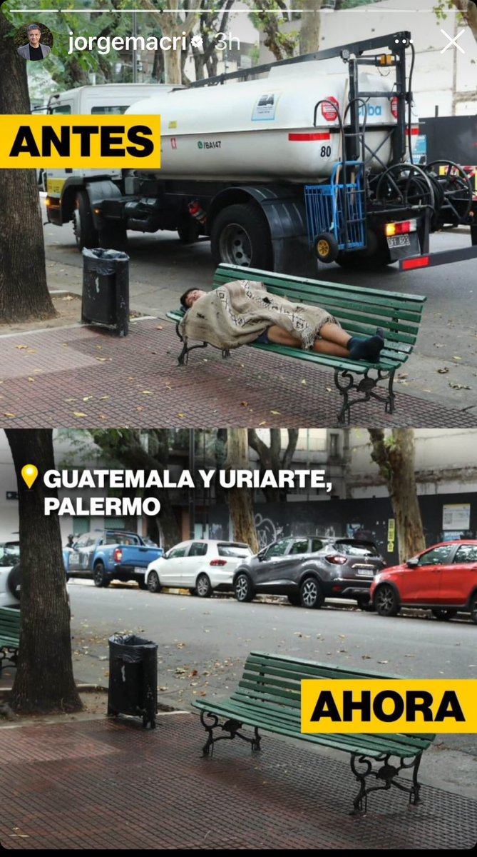 EstebanPaulon's tweet photo. En la era de la crueldad institucionalizada, y de la deshumanización, importa más un banco libre que una persona sin hogar 
No es por ahí la cosa… https://t.co/w9JT6sTowZ