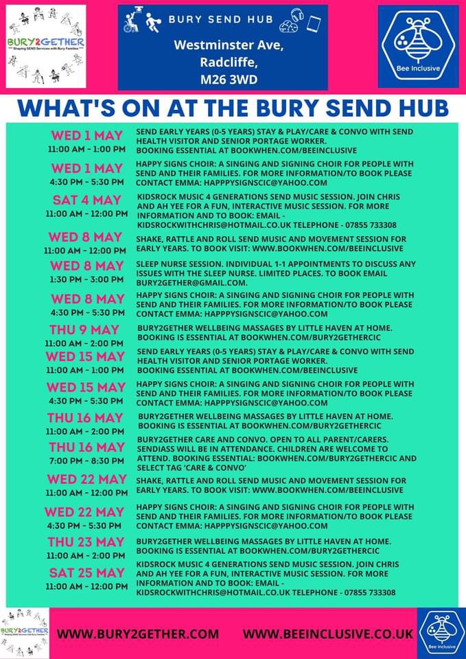 What’s On at the SEND Hub in May