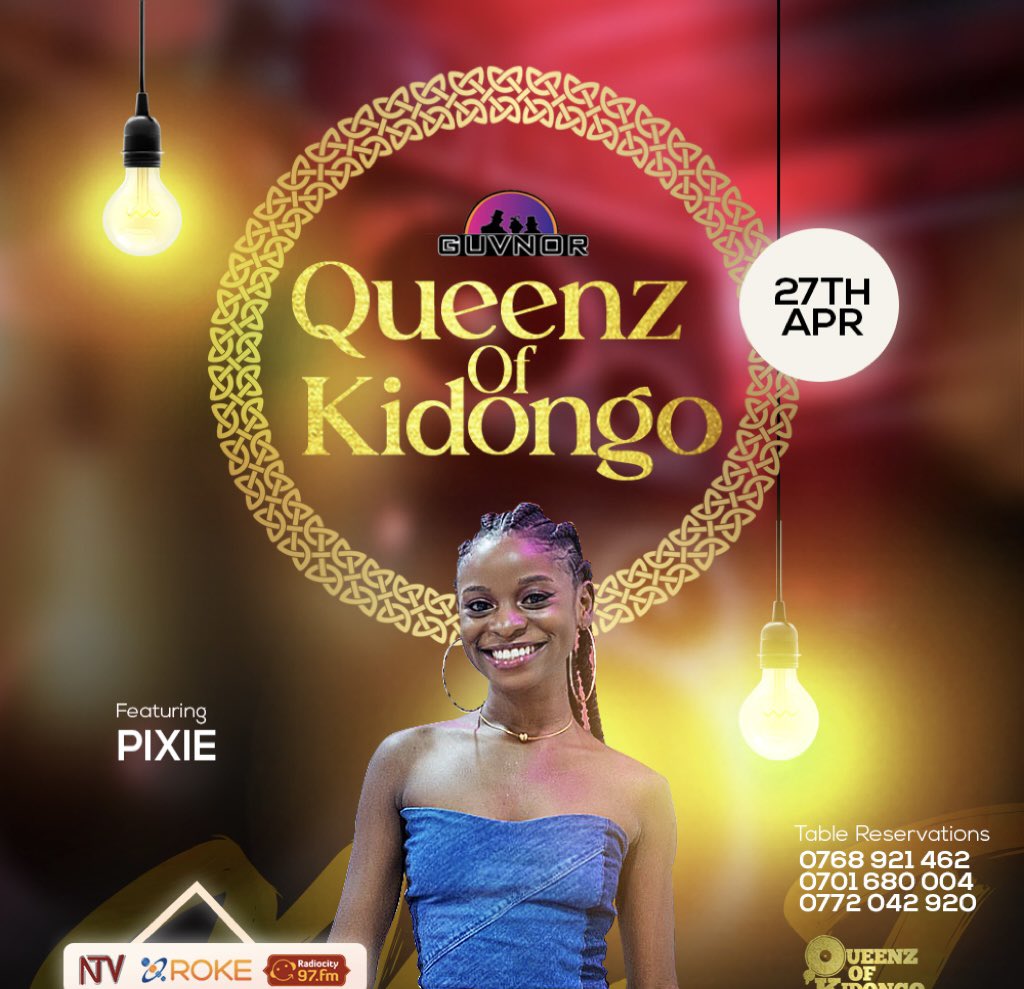 pixieug's tweet photo. This saturday, 27th April, @GuvnorUganda presents Queenz Of Kidongo 🔥 come party with the Queens this weekend 🍾 see you all there ❤️ @lynda_ddane @unapologeticeve @forever_etania @WinnieNwagii @Djlavet etc 
#QOK #Trending #viral https://t.co/Ui7E8PRLGq