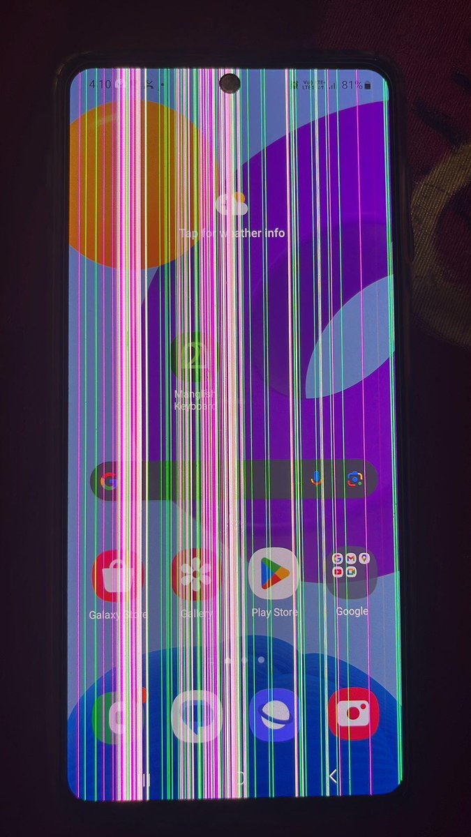 VishnuNavath's tweet photo. @SamsungIndia @SamsungMobile i updated My samsung galaxy M52 5G after that got many green and pink lines . Service center rejected free replacement they asking 6750rs 
please do the needful, https://t.co/zSJPKTFiOk