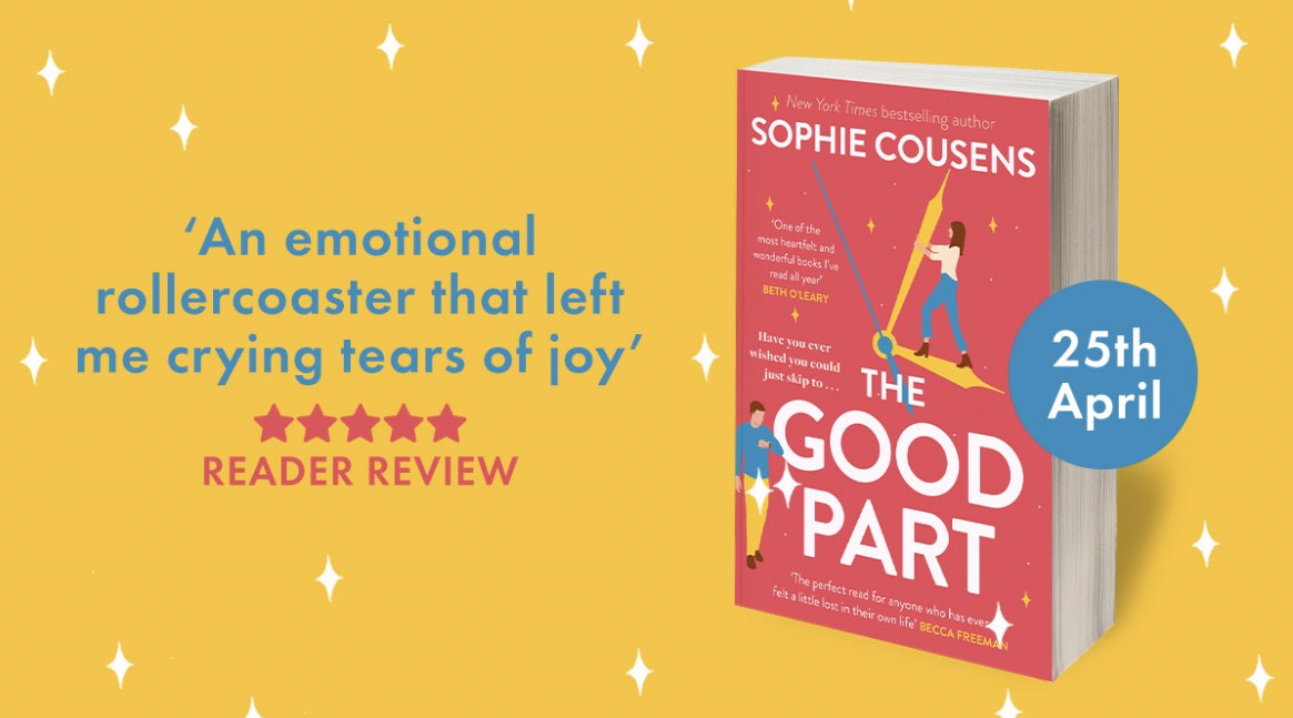 Happy publication day to our lovely @SophieCous - looking forward to celebrating #TheGoodPart with you later 💕💕🎉🎉 This gorgeous novel is out today in paperback! @HodderFiction @DA_Agency
