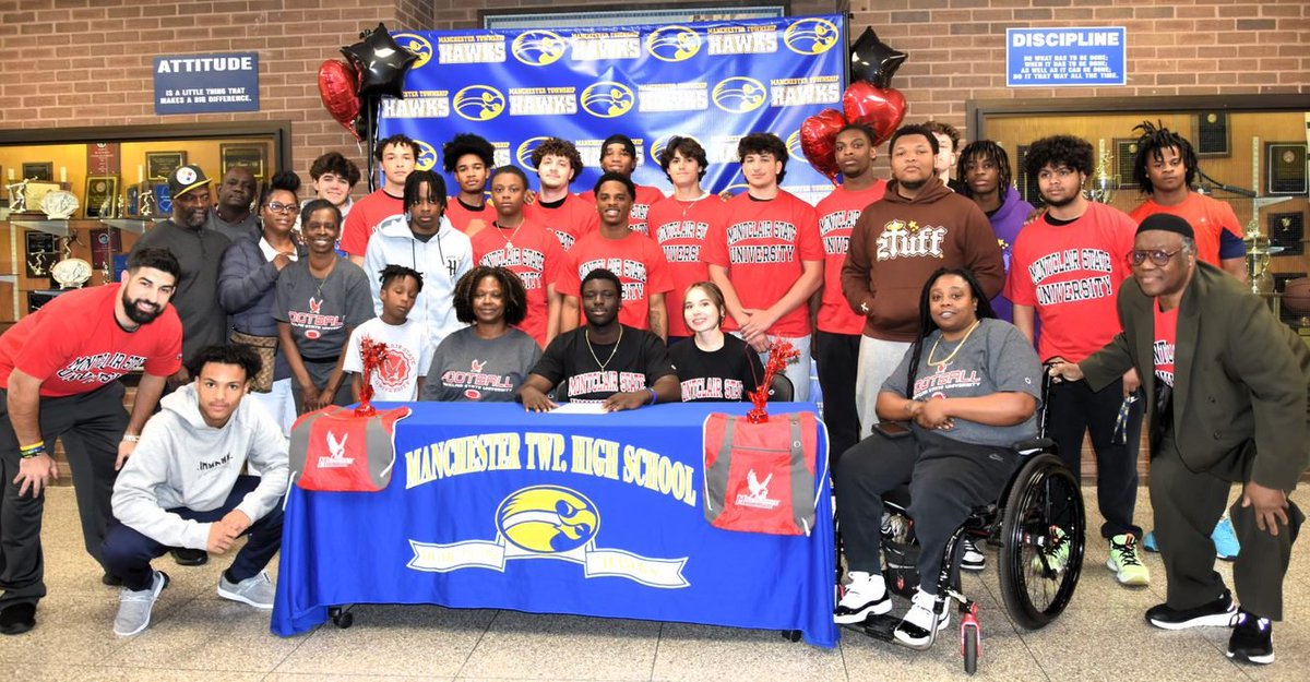 Congratulations to Matthias Payton for signing with Montclair State University to continue his academic and football career.  Here with family, Coach Farrell, teammates and friends.  <a href="/montclairstateu/">Montclair State University</a> <a href="/APPSportsDesk/">APPSportsDesk</a> <a href="/HSSportsNJ/">NJ.com HS Sports</a>