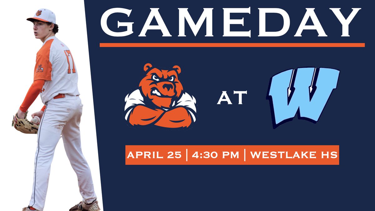 Gameday! Bears take on Westlake today

⏰4:30
📍Westlake HS

#beardown