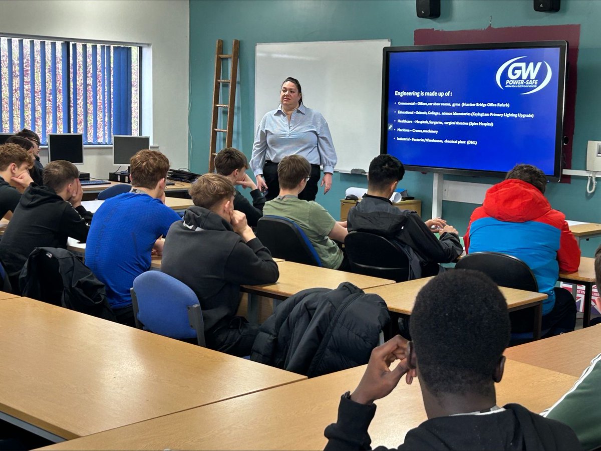 Huge thanks to Gemma from @GWPowersafe for what was an enlightening masterclass with our Electrotechnical students yesterday. Gemma shared invaluable insights on what's involved in setting up, pricing and undertaking large industrial electrical installations. #JoinTheJourney