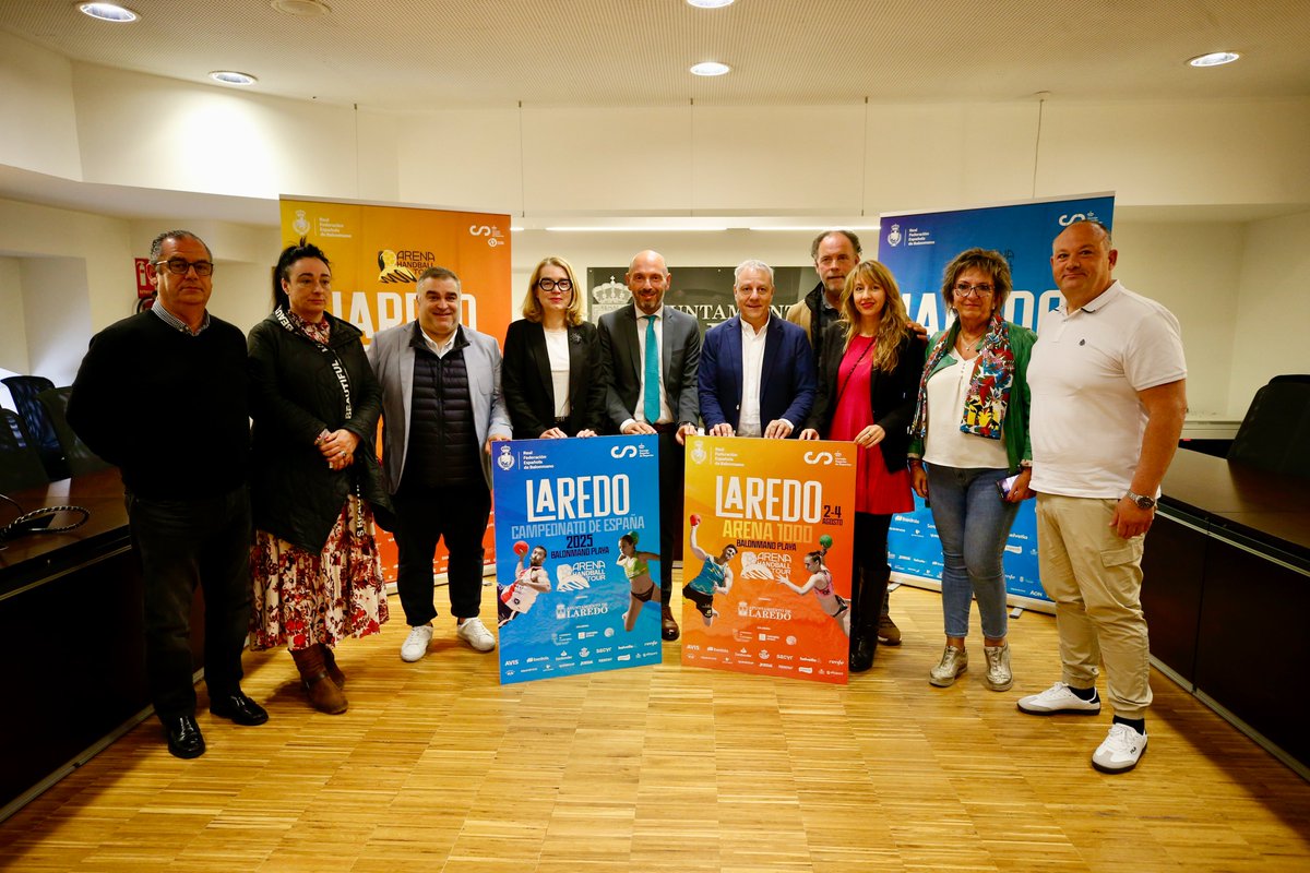 ArenaHandballT's tweet photo. 🟣 Laredo (@aytolaredo) volverá a convertirse en el epicentro del #BalonmanoPlaya

🔜 La localidad de @cantabriaes acogerá un #Arena1000 este 2024 y el Campeonato de España de 2025 

📰 Toda la información 👇

https://t.co/UsmcqbIPRX https://t.co/JOQ5loHeCO