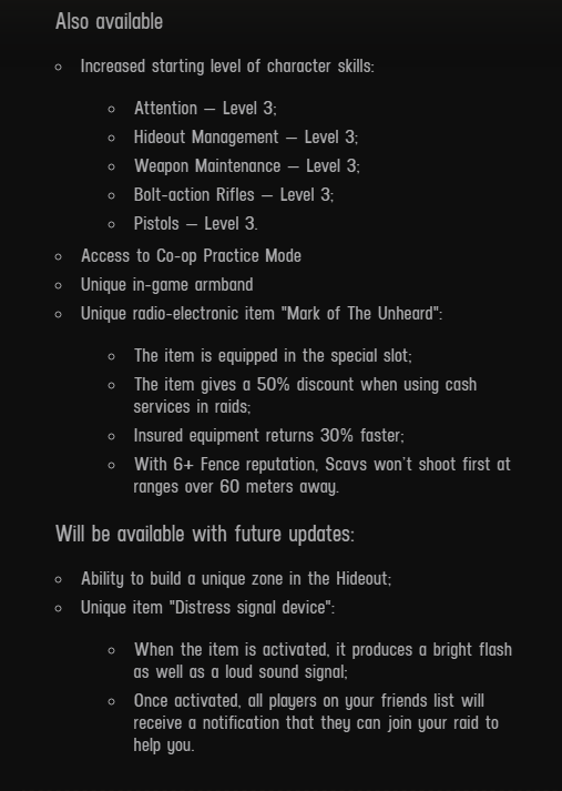 Why?? <a href="/bstategames/">Battlestate Games</a>

A lot of these things should be in base game. 

Some could be part of DLC and or included in EOD DLC bonus.

This just isn't it. And the price, sheesh...