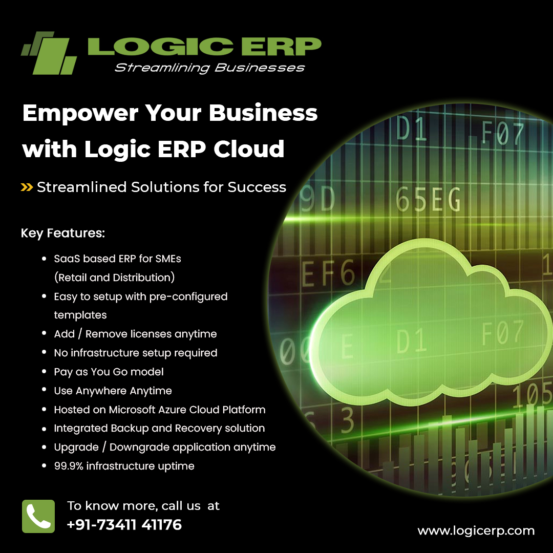 Embark Your Business Journey with LOGIC ERP Cloud! Your Business, Our Software - Let's Achieve Success Together Register for Demo: logicerp.com/Demo/RequestDe… Streamlining businesses, since 1993... #logicerp #clouderp #retailsoftware #distributionsoftware #manufacturingsoftware