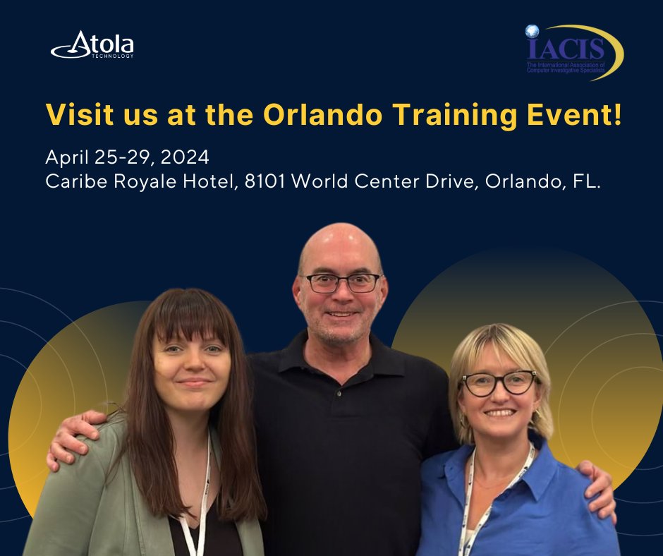 Atola team joins the IACIS Training Event!

#dfir #digitalforensics #forensicimaging #iacis