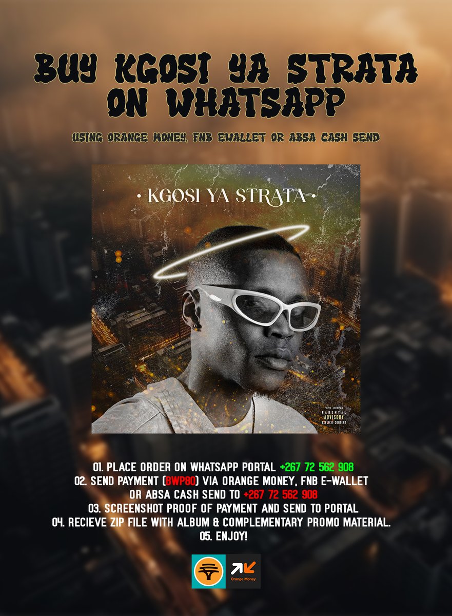 You can also order a digital copy on WhatsApp for only P80 via Orange Money, FNB E-Wallet or Absa cash send. Simply hit up (+267) 72 562 908 for all transactions..