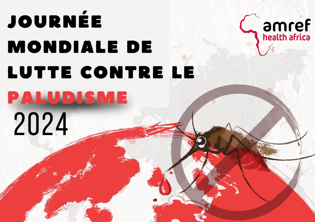 En cette journée mondiale de lutte contre le paludisme, Amref Health Africa réitère son engagement pour éradiquer la maladie sur le continent africain. Nous pouvons atteindre la réduction d’incidence du #paludisme de 90% d’ici 2030 ! Nous soutenir 👉 : amref.fr