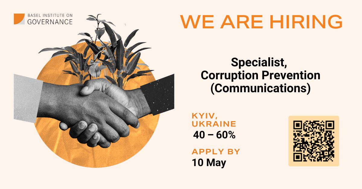 We are looking to fill three positions in Ukraine: 🇺🇦 Two Associates in Corruption Prevention to help strengthen corruption prevention at key Ukrainian government agencies and SOEs. 🇺🇦 One part-time Communications Specialist to advise and assist our partners on strategic…