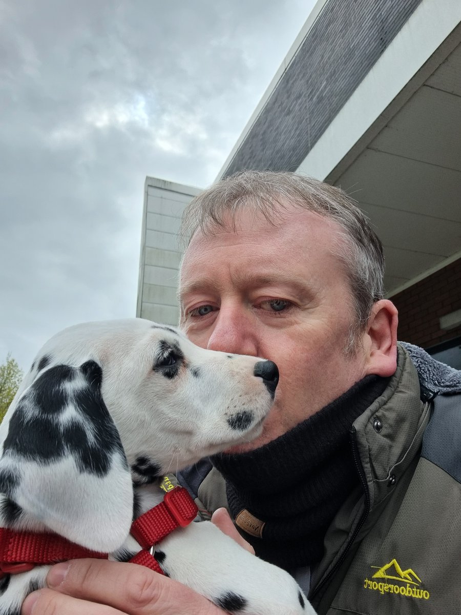 What's the best way to distract Pathology staff from their work?* Only a Dalmatian pup! 

This is Blue 🩵 He belongs to our Central Services supervisor Stacey (although on the verge of being stolen by Jonny!).

*no samples were delayed in the taking of this 📸, promise!

#TeamSFH