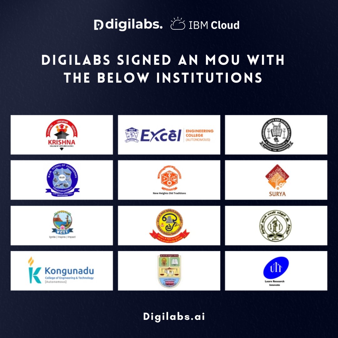 Star_Systems_'s tweet image. IBM Cloud - Digilabs has signed MOU with prestigious institutions across Tamil Nadu:

This collaboration empowers Tamil Nadu&apos;s next generation of tech talent to become leaders in the ever-evolving digital landscape!

#Digilabs #IBMCloud #Education #StarSystems #TamilNadu