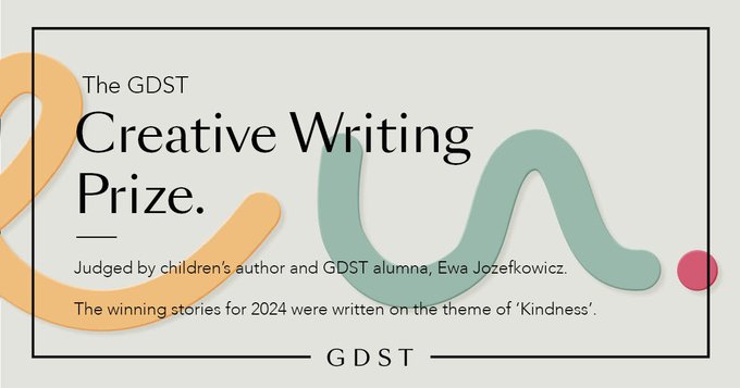 The 2024 #GDST Creative Writing Prize entries seriously impressed our judge, children’s author @nhehs alumna @EwaJozefkowicz. Explore the winning pieces on ‘Kindness’ and see what Ewa said! ow.ly/9LQX50Rm6uN #CreativeWriting #KindnessMatters #womenwriters