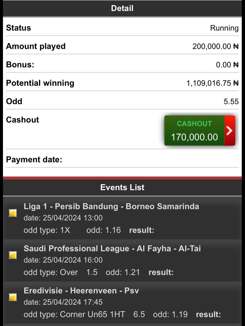 BOOOOOOOOOOOOOOOOOOOOOOOOM DAILY ROLLOVER ON BET9JA🔥🔥🔞🔞 Code : 67G37VY Register and play with the link: bit.ly/octips If you have issues loading the code, use the Old mobile link: old-mobile.bet9ja.com/Home. STAKE RESPONSIBLY🔞🔞🔞🔥🔥🔥