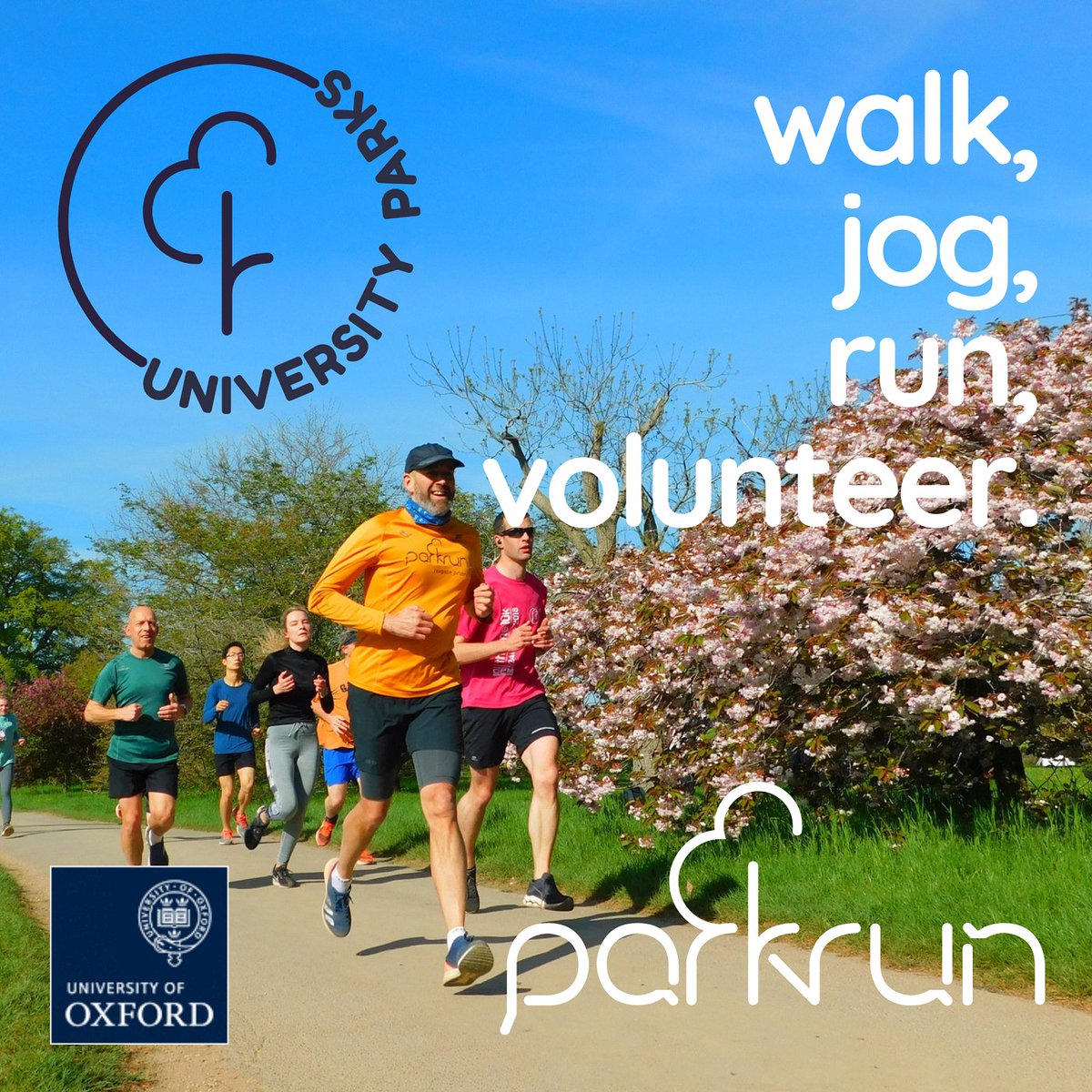Saturday is parkrun day 🏃! Join the hundreds of walkers, joggers, and runners who take part in a free, weekly 5km at University Parks parkrun in the heart of Oxford. Register with parkrun for free and bring your barcode along ▶️ parkrun.org.uk/register @parkrunUK