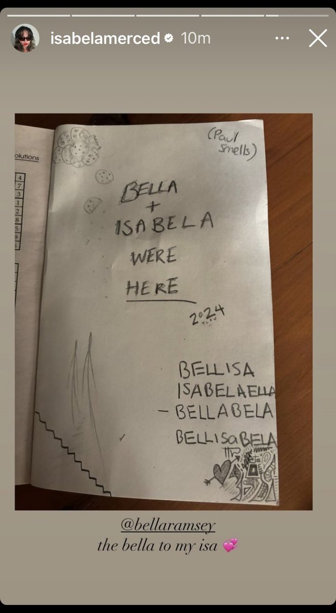 Isabela Merced on Bella Ramsey: “the bella to my Isa 💕” “Isa + Bella”