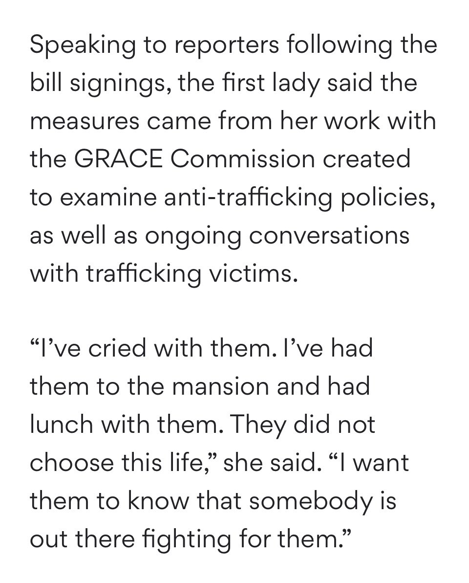 .@GAFirstLady secured another big win for victims of human trafficking this legislative session! #gapol