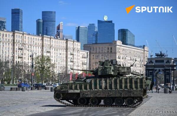 Captured equipment seized by the Russian military in the special military operation was exhibited at Poklonnaya Gora war museum in Moscow. Among them are M2 Bradley, Marder infantry fighting vehicle, MRAP BMC Kirpi 4x4 armored vehicle.