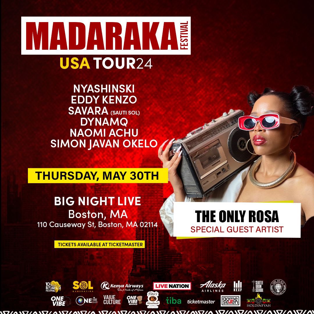 See God! 🥳 First international show in my music career + birthday month! Whew! See y’all in Boston, MA! 🥹 Grab your tickets right here ticketmaster.com/madaraka-festi…