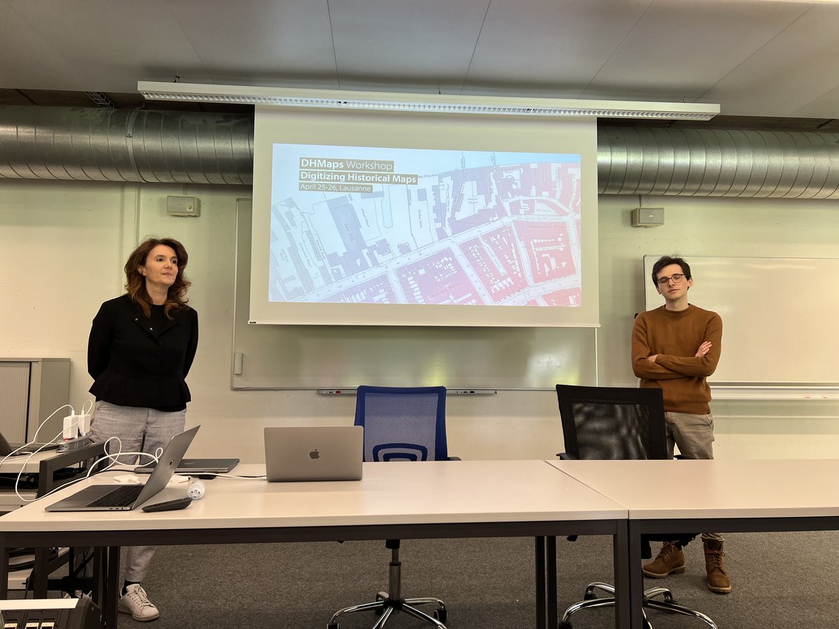 Participating at the DHMaps workshop about Digitizing Historic Maps in Lausanne at @EPFL_en #dhmaps
