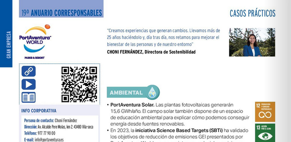 💼 <a href="/Portaventura_ES/">PortAventura World</a> fomenta un ambiente laboral saludable con e-Saludable, un servicio virtual de atención psicoemocional para su equipo. Descubre más en el #AnuarioCorresponsables2024 👉 tinyurl.com/y3x2vj45