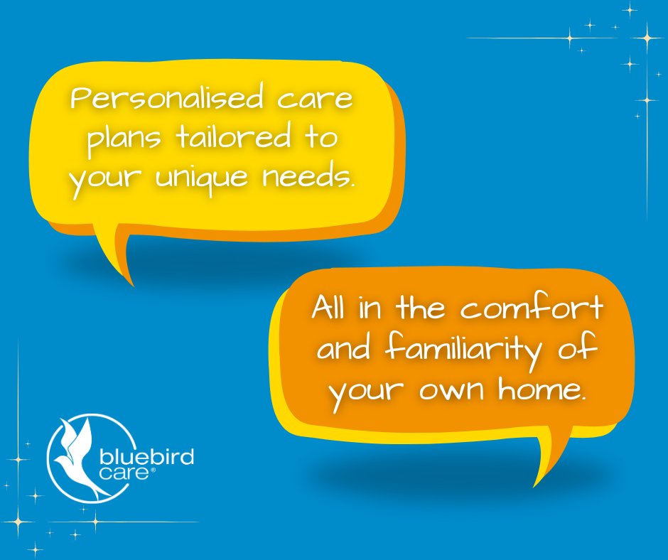 At Bluebird Care, our Home Care Services extend beyond a one-size-fits-all approach. 🫶

Our approach considers your personal preferences, daily routines, and health considerations.💙👉 bit.ly/3Is9T34

#careworker #Care #HomeCare #home #Domiciliary #DomiciliaryCare #Home