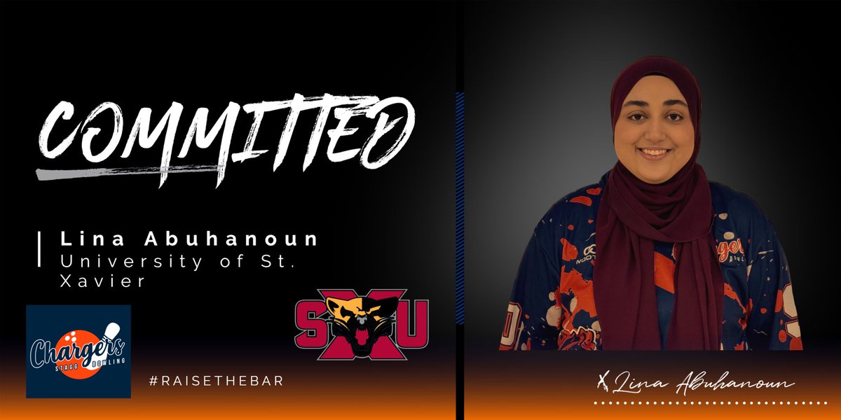 Congratulations to Lina Abuhanoun on officially committing to the University of St. Xavier! We are excited to see what Lina does at the next level! #RaiseTheBar #CanIGetAFrootLoop @StaggAthletics @StaggHighSchool