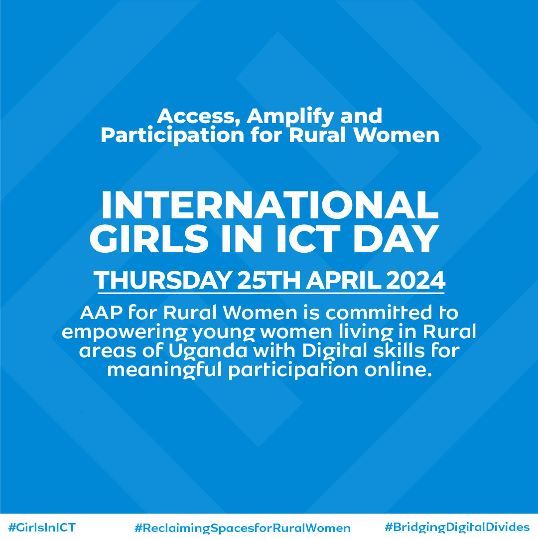 Equip young rural women with digital skills, knowledge, and information to enable their active and meaningful participation in the public digital sphere.
#InternationalGirlsinICTDay #ReclaimingSpacesforRuralWomen   #GirlsInICT #GenderDigitalDivide