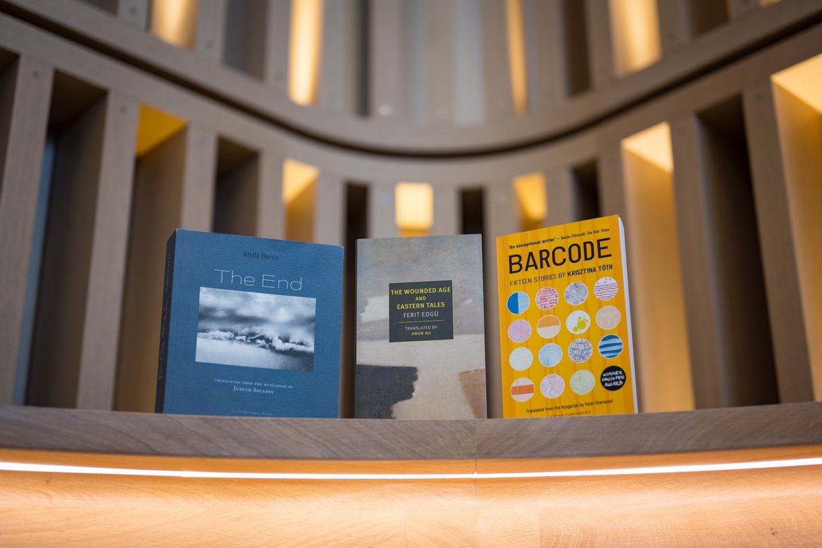 Announcing our #EBRDLiteraturePrize2024 finalists! The End by Attila Bartis translated by Judith Sollosy @archipelagobks The Wounded Age and Eastern Tales by Ferit Edgü translated by @AronajiAji @NYRB_Imprints Barcode by Krisztina Tóth translated by Peter Sherwood @JantarBooks