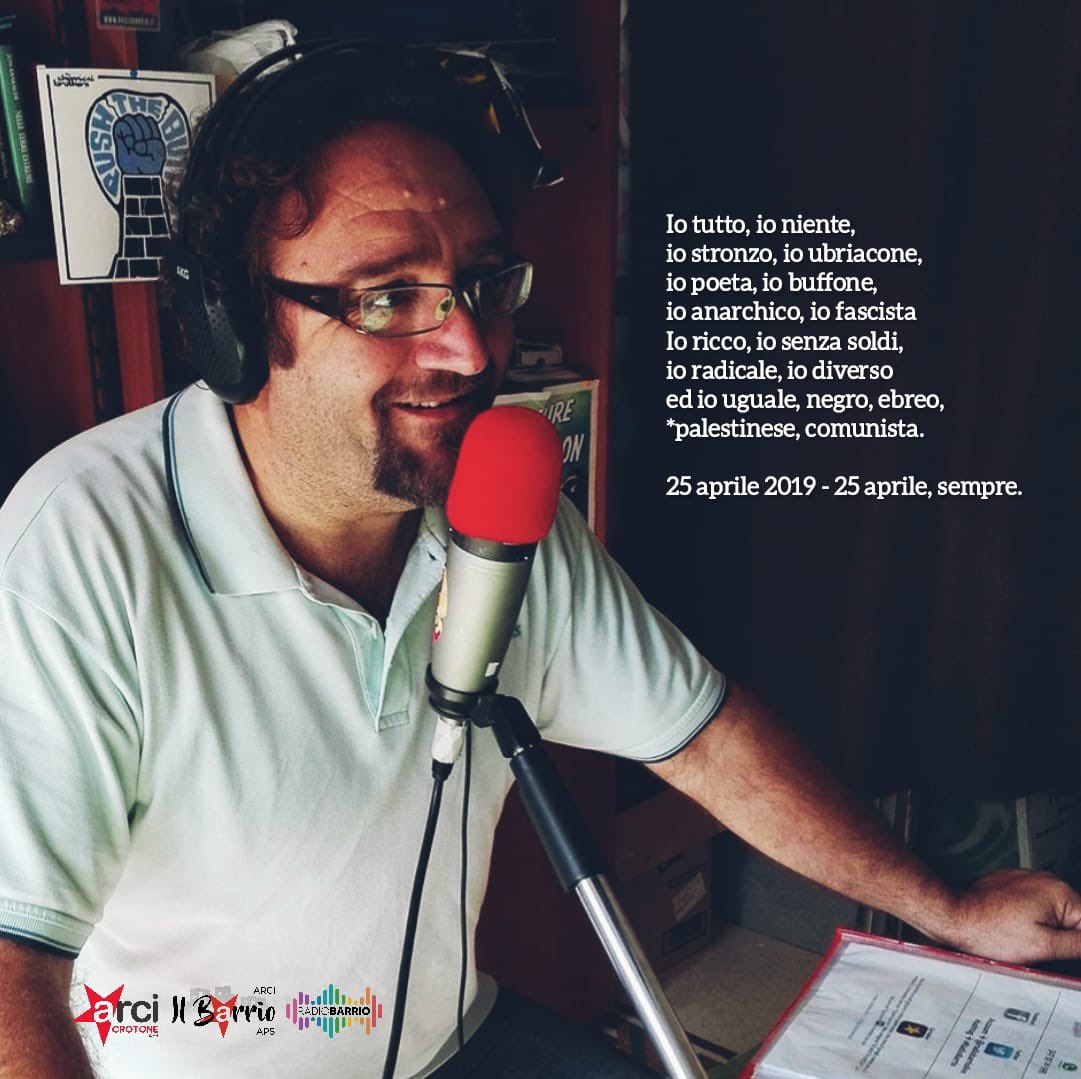 Noi oggi ricordiamo la resistenza e i partigiani attraverso la figura e l’esempio del compagno dell’Arci Raffaele Drago!