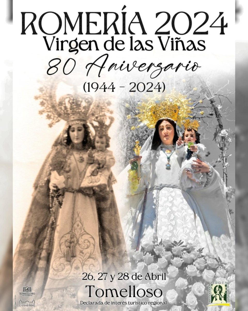 Con alegría y devoción, nos unimos a la celebración del 80º aniversario de la Romería de la Virgen de las Viñas. Desde aquel comienzo en 1944, esta fiesta se ha convertido en un pilar de nuestra cultura y tradición en Tomelloso #RomeríaTomelloso2024 #VirgendeLasViñas